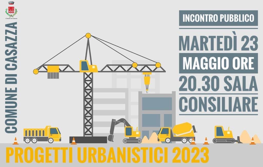 Si ricorda alla popolazione che questa sera, alle ore 20:30, si terrà un incontro pubblico presso la nostra sala consiliare nel quale l'Amministrazione comunale illustrerà i progetti urbanistici del nostro comune.