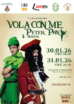 La compagnia teatrale I Lemuri presenta “Vola con me – Peter Pan Il musical” con musiche inedite di Lorenzo Oberti.